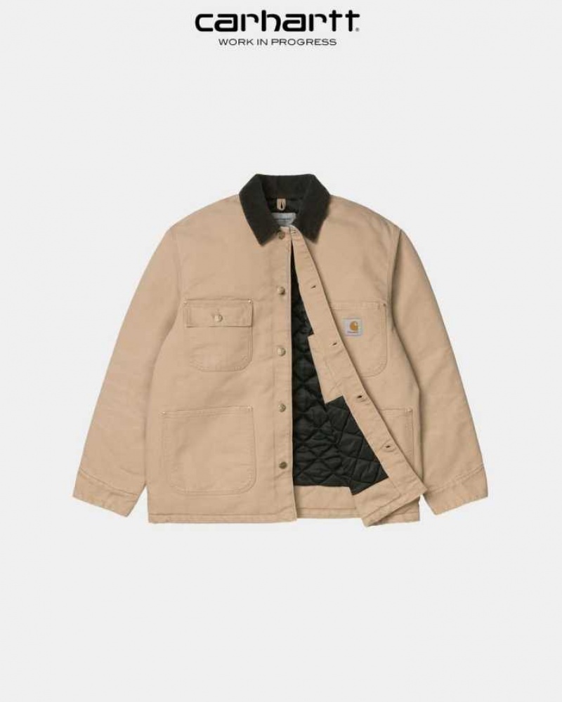 Marron Carhartt Wip OG Chore Coat (D'hiver) - Danmark GTS-6275078