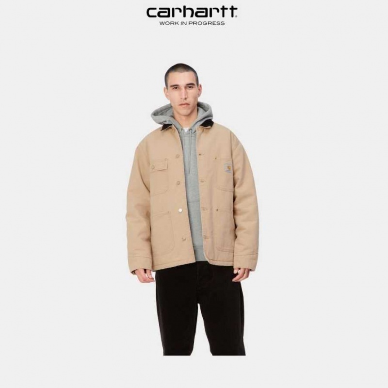 Marron Carhartt Wip OG Chore Coat (D'hiver) - Danmark GTS-6275078