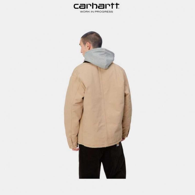 Marron Carhartt Wip OG Chore Coat (D'hiver) - Danmark GTS-6275078