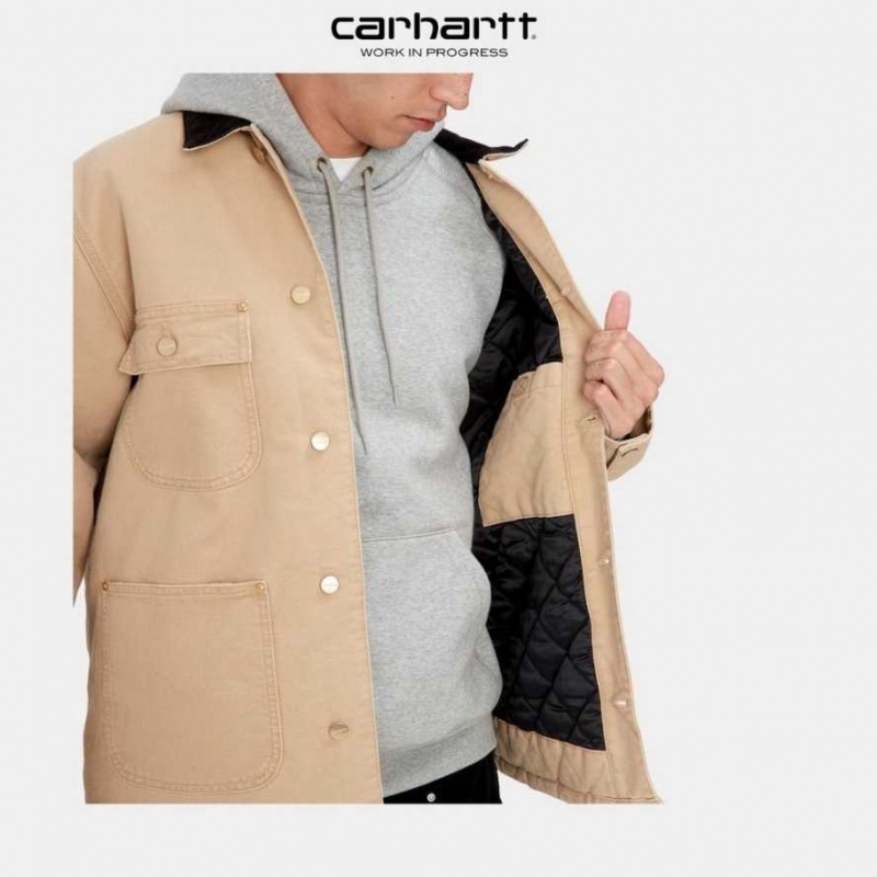 Marron Carhartt Wip OG Chore Coat (D'hiver) - Danmark GTS-6275078