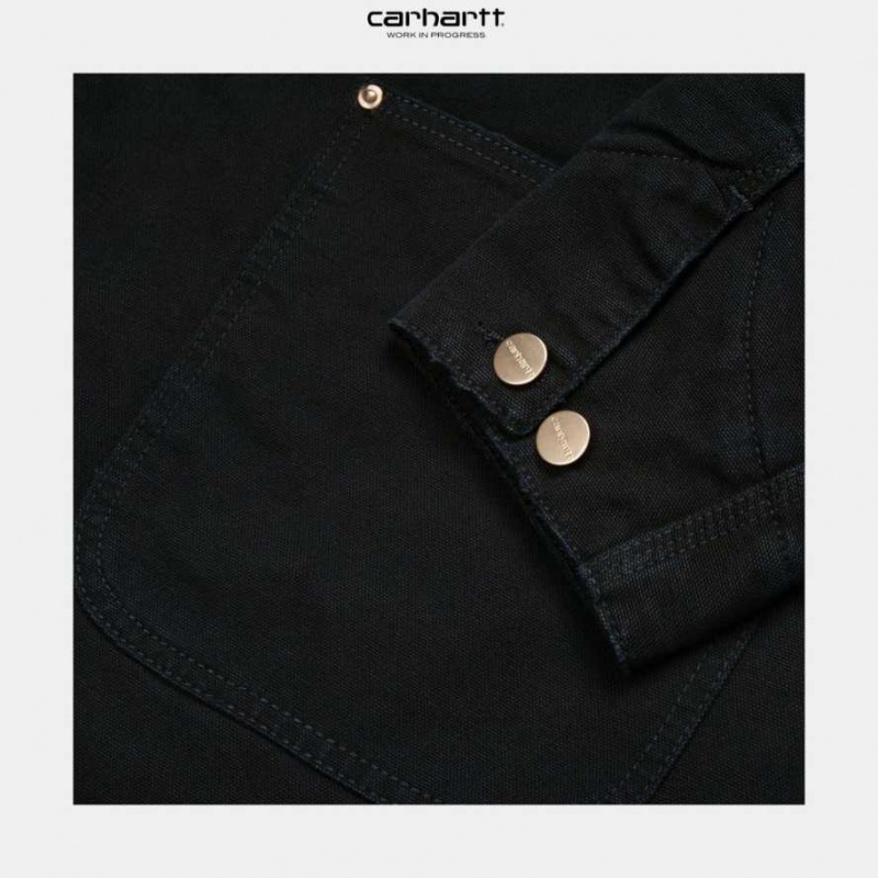 Noir Carhartt Wip OG Chore Coat (D'hiver) - Danmark TYB-1795423