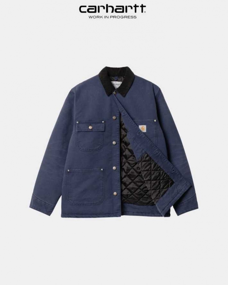 Enzian (aged canvas) Carhartt Wip OG Chore Coat (D'hiver) Enzian (aged - Danmark GVT-3908657