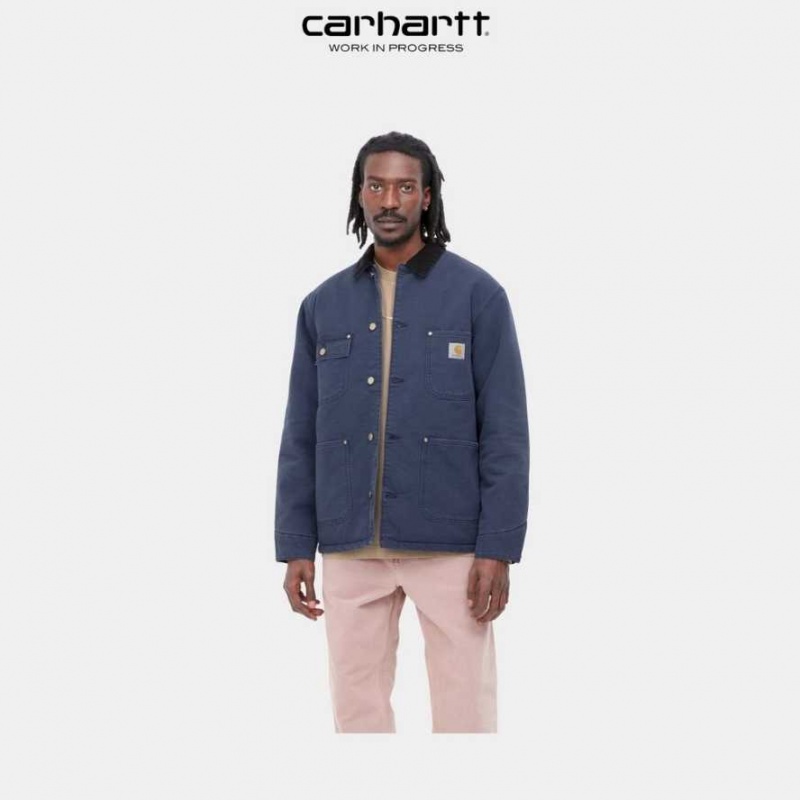 Enzian (aged canvas) Carhartt Wip OG Chore Coat (D'hiver) Enzian (aged - Danmark GVT-3908657