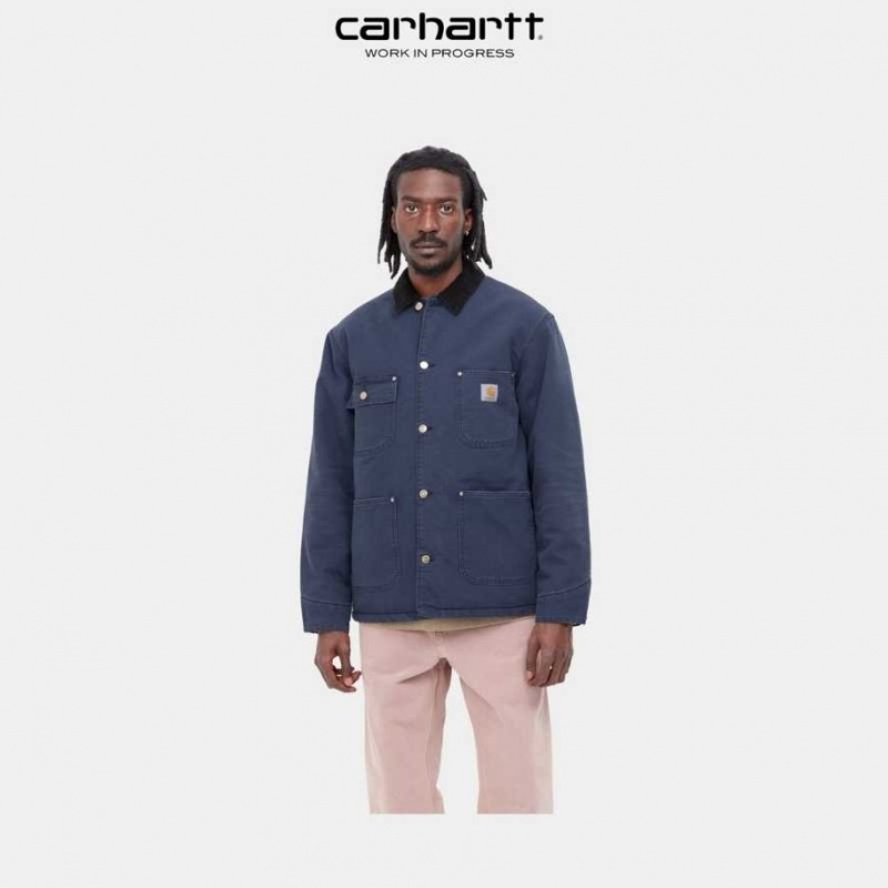 Enzian (aged canvas) Carhartt Wip OG Chore Coat (D'hiver) Enzian (aged - Danmark GVT-3908657