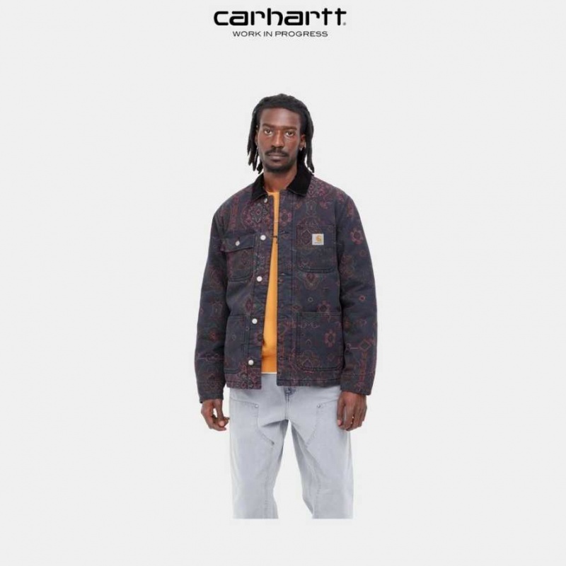 Bleu Marine Foncé Carhartt Wip Verse Michigan Chore Coat Bleu Marine - Danmark JEW-2185203