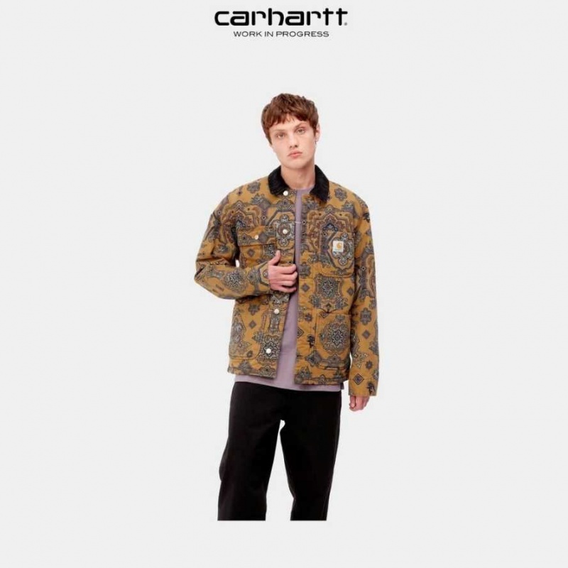 Marron Carhartt Wip Verse Michigan Chore Coat - Danmark CHU-1600671