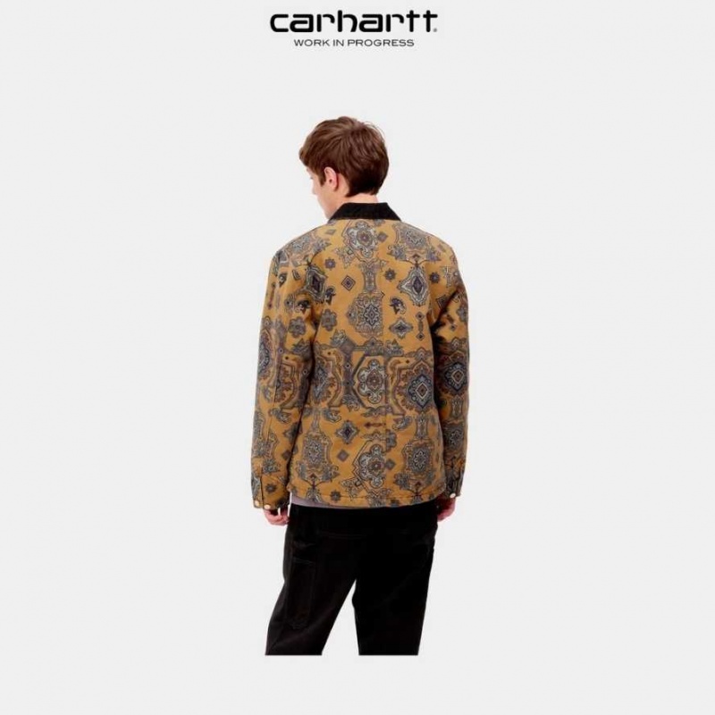 Marron Carhartt Wip Verse Michigan Chore Coat - Danmark CHU-1600671