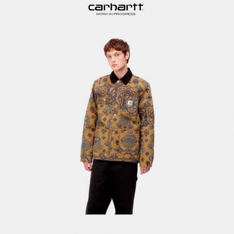 Marron Carhartt Wip Verse Michigan Chore Coat - Danmark CHU-1600671