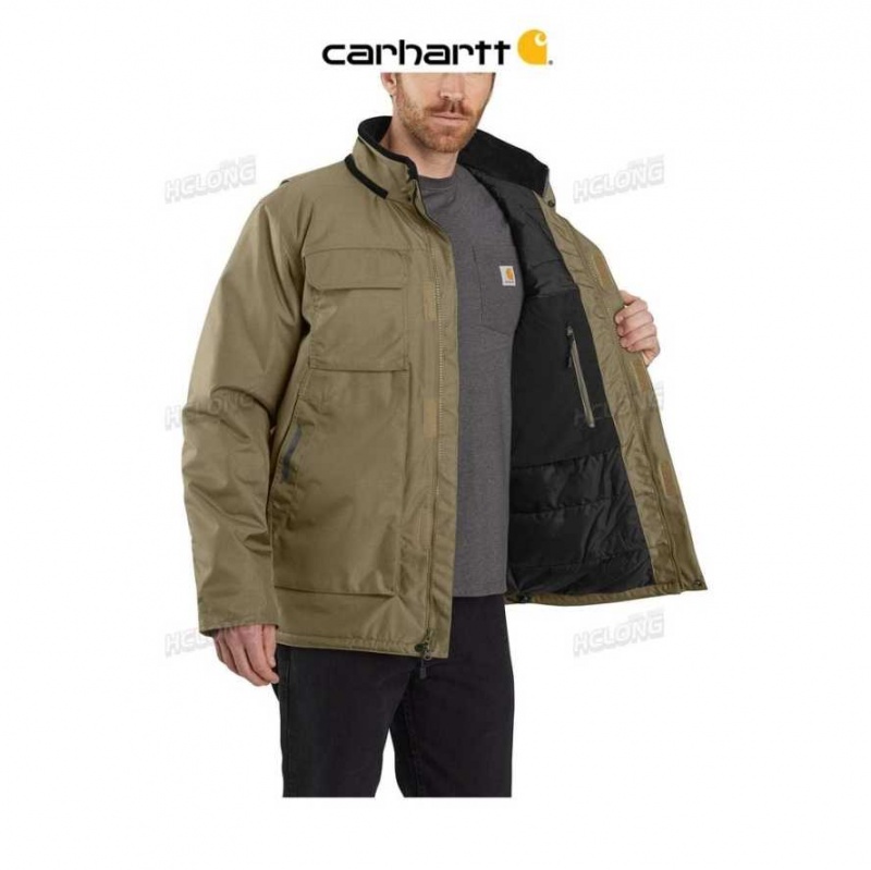 Vert Olive Carhartt Yukon Extremes Full Swing Insulated Coat Vert - Danmark ANI-2053104