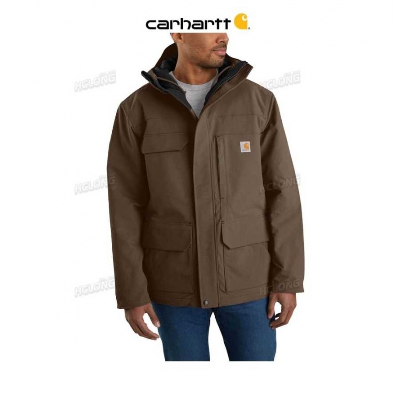 Cafe Carhartt Super Dux Relaxed Fit Insulated Traditional Coat - Danmark LCZ-3400571