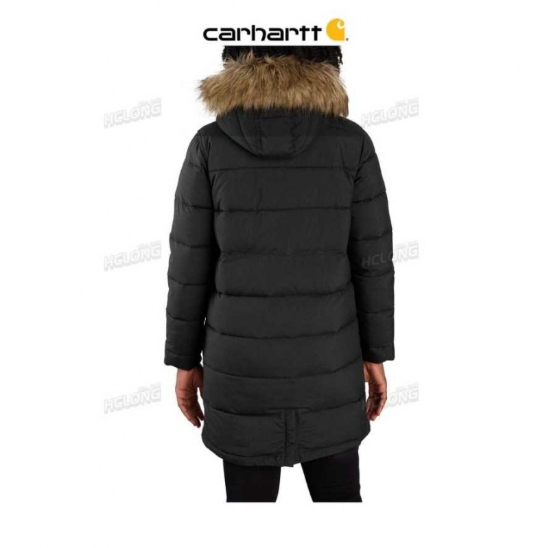 Noir Carhartt Montana Relaxed Fit Insulated Coat - 4 Extreme Warmth Rating - Danmark PBO-3453902