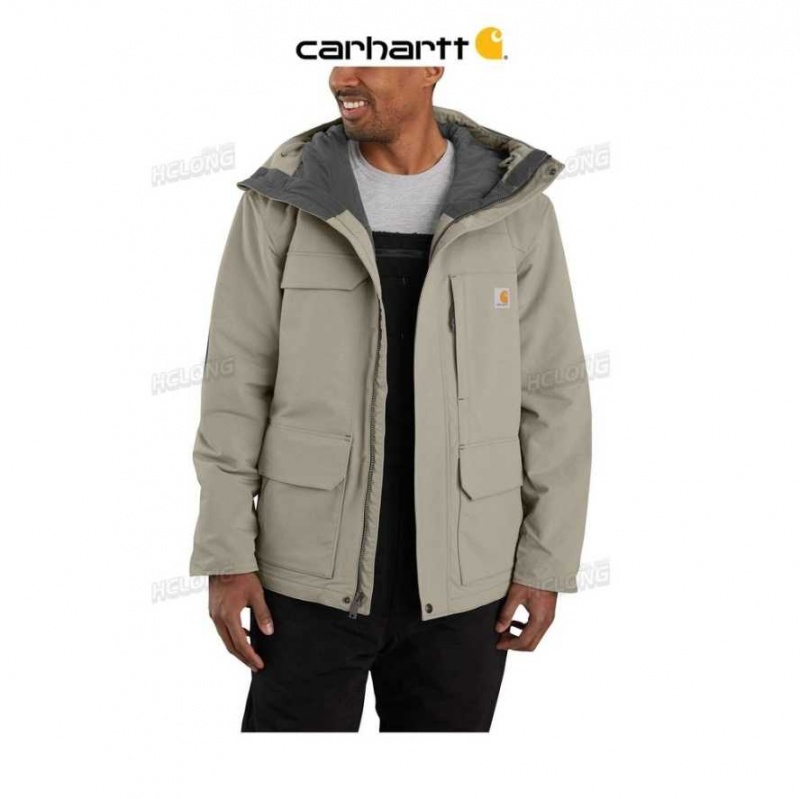 Greige Carhartt Super Dux Relaxed Fit Insulated Traditional Coat - Danmark ZMS-0111899