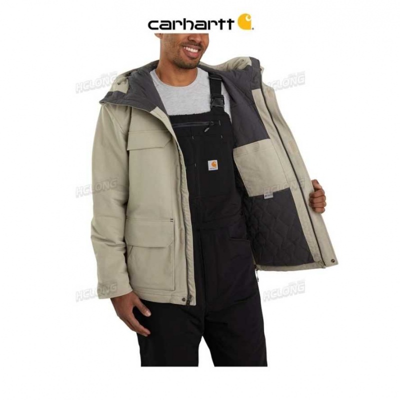 Greige Carhartt Super Dux Relaxed Fit Insulated Traditional Coat - Danmark ZMS-0111899