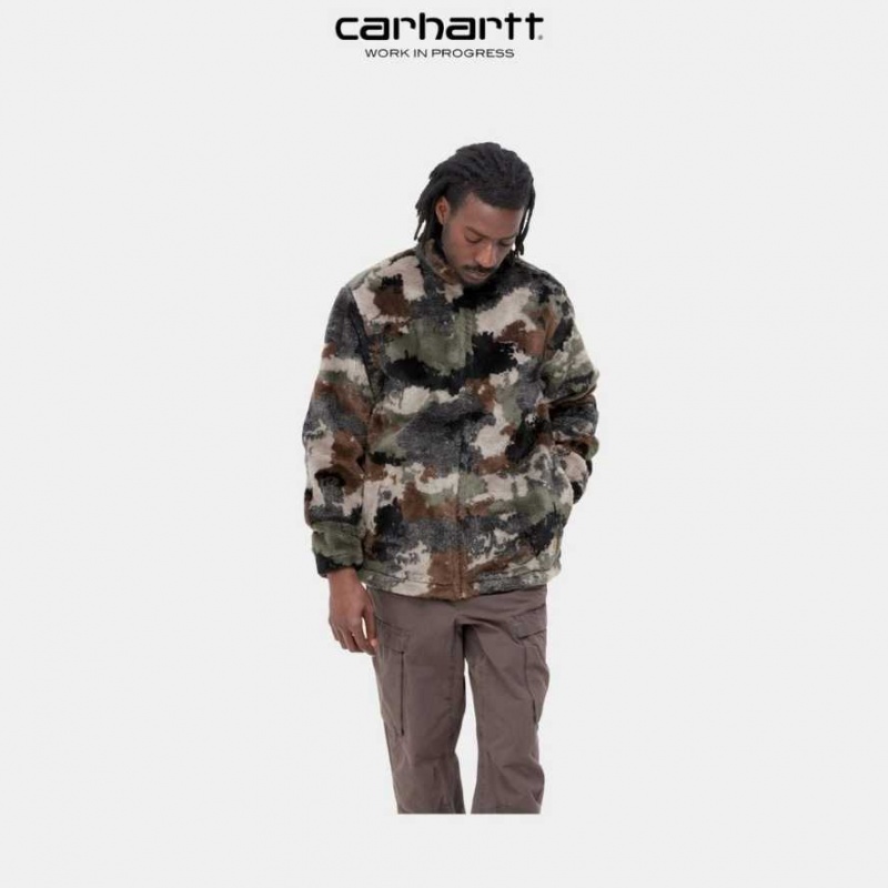 Woodland Trail Jacquard Carhartt Wip Plains Liner Woodland Trail - Danmark GED-2361329