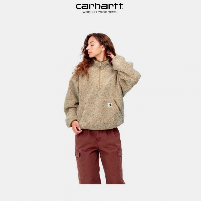 Marron Carhartt Wip Ella Highneck Liner - Danmark XDC-5630796