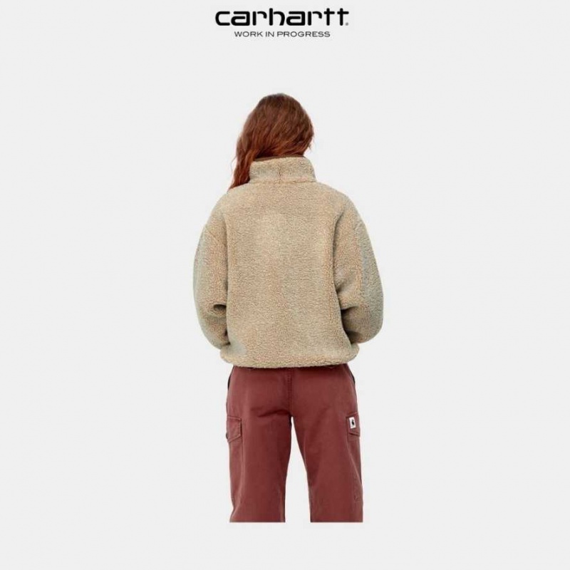 Marron Carhartt Wip Ella Highneck Liner - Danmark XDC-5630796