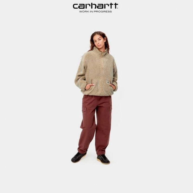 Marron Carhartt Wip Ella Highneck Liner - Danmark XDC-5630796