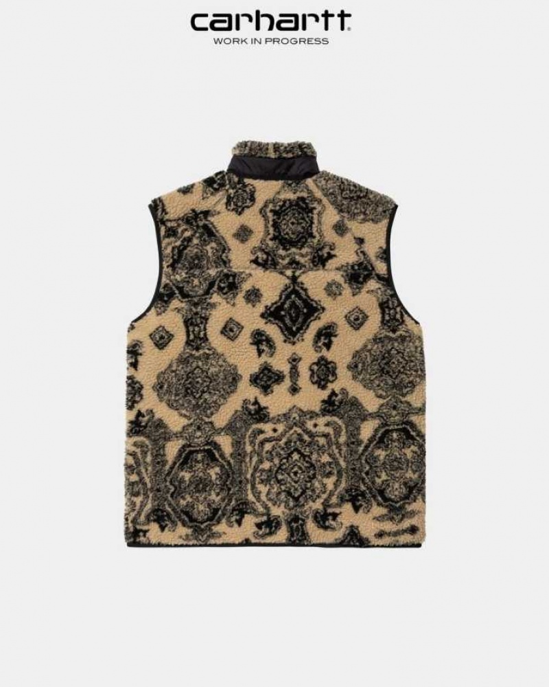 Marron Carhartt Wip Prentis Vest Liner - Danmark BNO-5910275