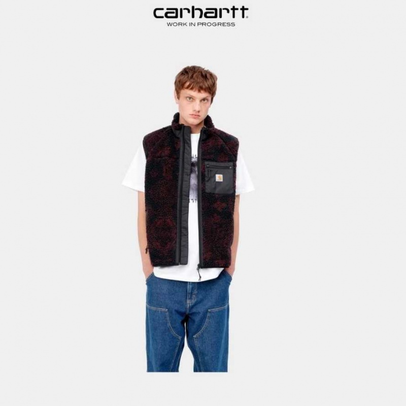 Bleu Marine Foncé Carhartt Wip Prentis Vest Liner Bleu Marine - Danmark VWZ-0338538