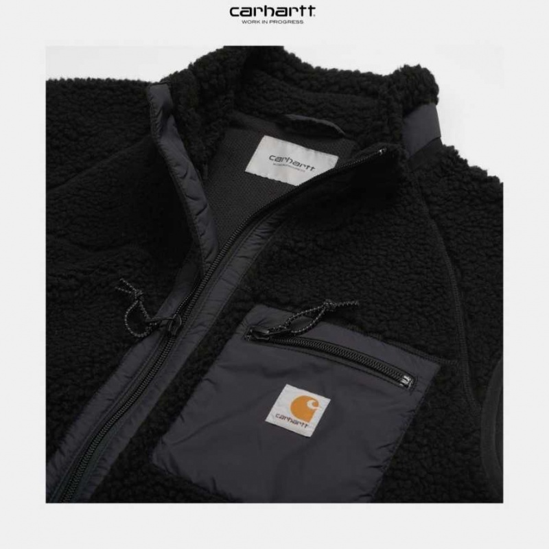 Noir Carhartt Wip Prentis Vest Liner - Danmark UFF-8292658