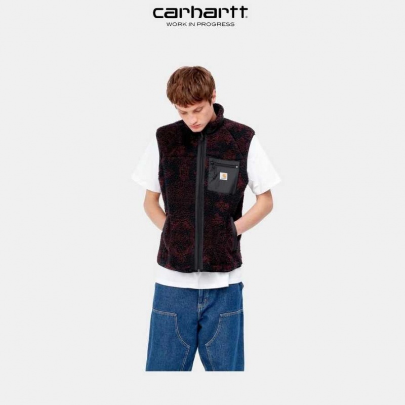 Bleu Marine Foncé Carhartt Wip Prentis Vest Liner Bleu Marine - Danmark VWZ-0338538