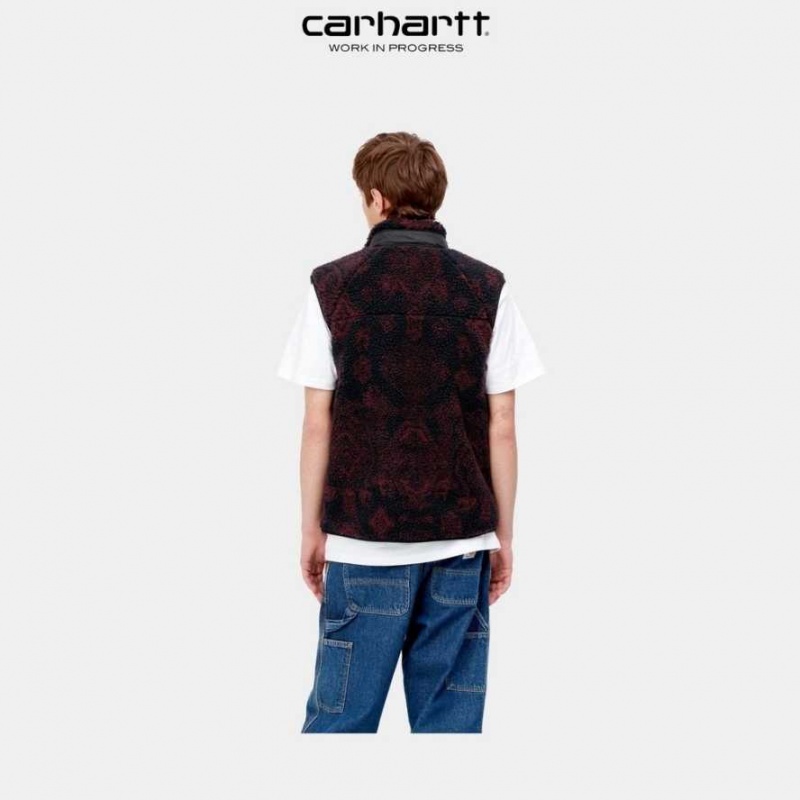 Bleu Marine Foncé Carhartt Wip Prentis Vest Liner Bleu Marine - Danmark VWZ-0338538