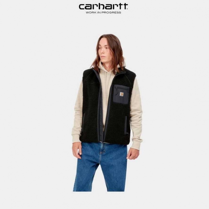 Noir Carhartt Wip Prentis Vest Liner - Danmark UFF-8292658