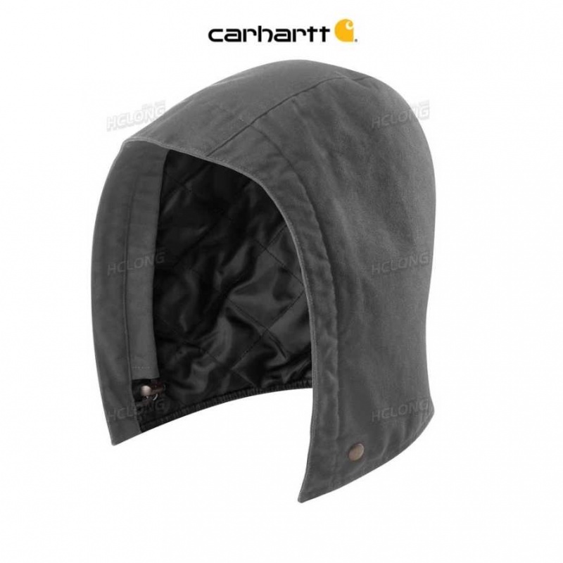 Gravel Carhartt Washed Duck Insulated Hood - Danmark YGX-4463126