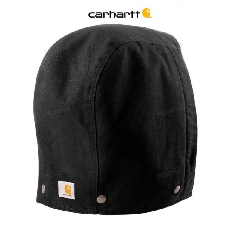 Noir Carhartt Washed Duck Insulated Hood - Danmark MOS-6409659