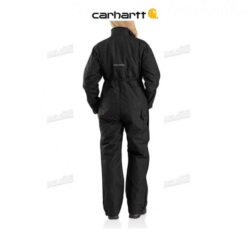 Noir Carhartt Yukon Extremes Insulated Coverall - 4 Extreme Warmth Rating - Danmark IWJ-7209124