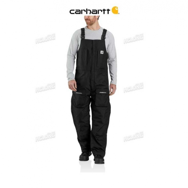 Noir Carhartt Yukon Extremes Loose Fit Insulated Biberall - Danmark VAE-3471175