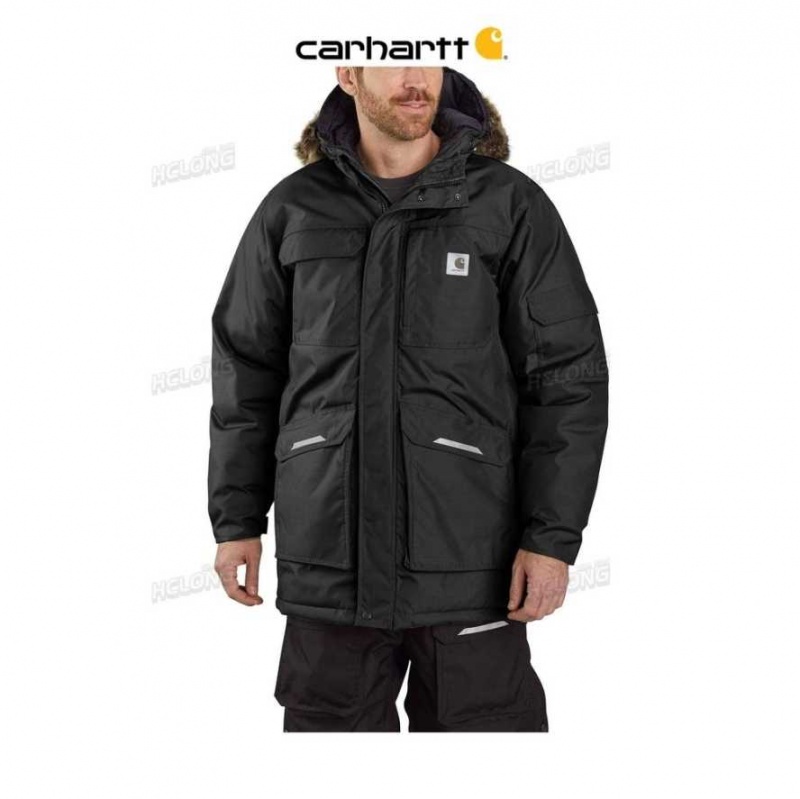 Noir Carhartt Yukon Extremes Insulated Parka - Danmark FAB-3846922