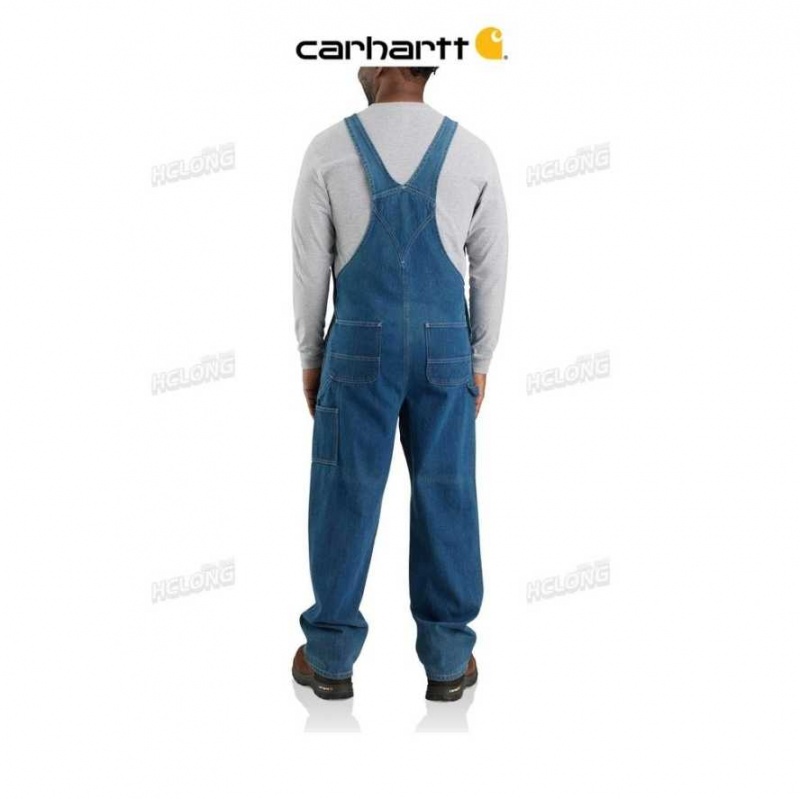 Darkstone Carhartt Loose Fit Denim Bib Overall - Danmark LQU-0037354