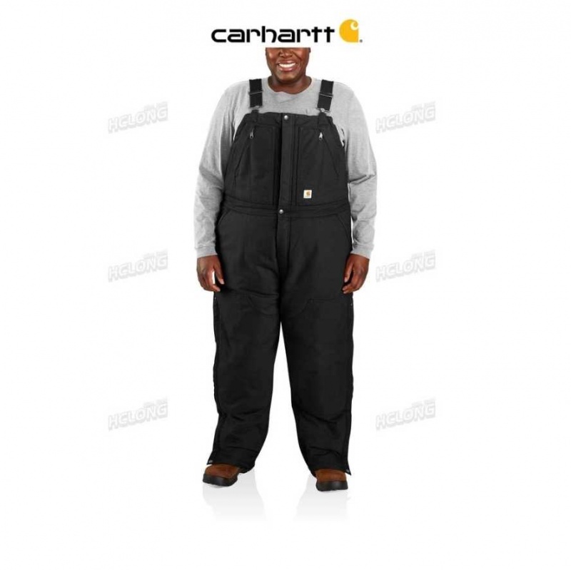 Noir Carhartt Loose Fit Washed Duck Insulated Biberall - Danmark RYS-7037872