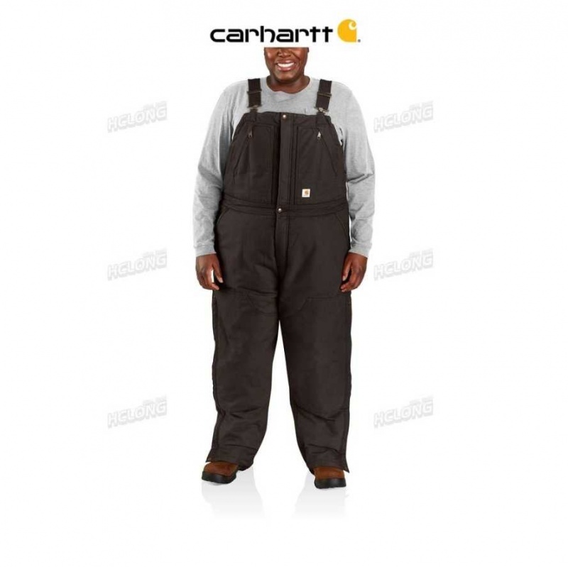 Marron Foncé Carhartt Loose Fit Washed Duck Insulated Biberall Marron - Danmark GMG-8471130