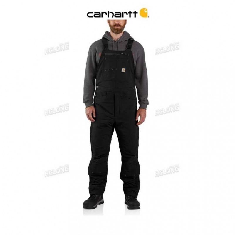 Noir Carhartt Super Dux Relaxed Fit Insulated Bib Overall - Danmark SAD-1795950