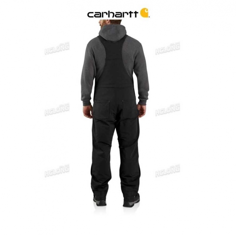 Noir Carhartt Super Dux Relaxed Fit Insulated Bib Overall - Danmark SAD-1795950