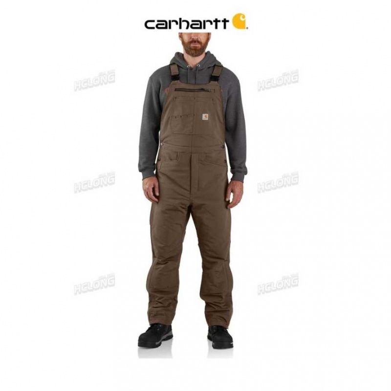 Cafe Carhartt Super Dux Relaxed Fit Insulated Bib Overall - Danmark RTS-4683360