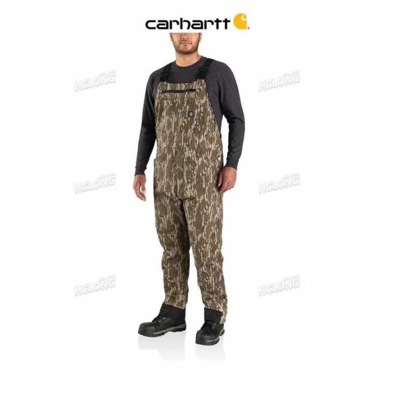 Camouflage Carhartt Super Dux Relaxed Fit Insulated Camo Bib Overall - Danmark ASD-9582895