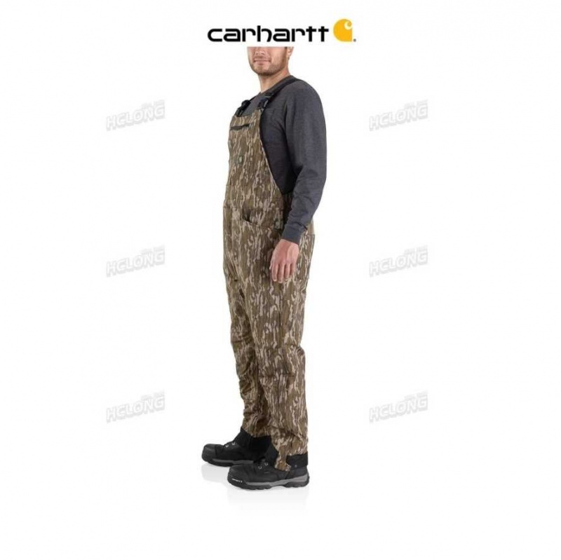 Camouflage Carhartt Super Dux Relaxed Fit Insulated Camo Bib Overall - Danmark ASD-9582895