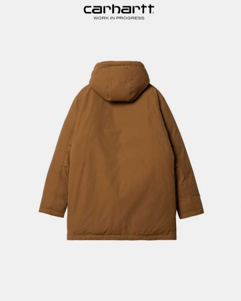 Marron Carhartt Wip Siberian Cold Parka - Danmark WYD-0261424