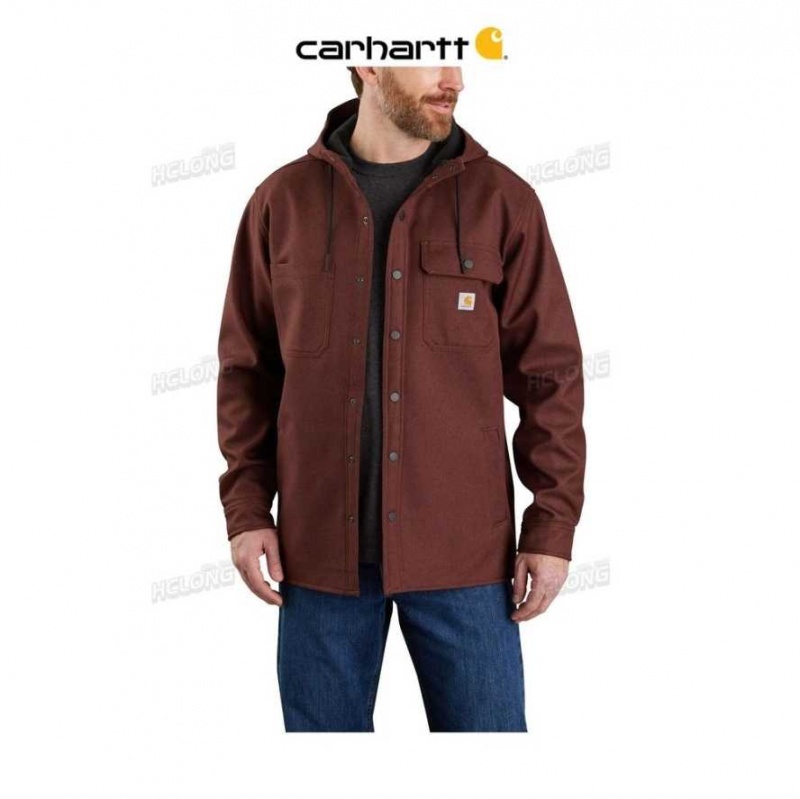 Noir Carhartt Rain Defender Relaxed Fit Heavyweight Encapuchonné Shirt Jac - Danmark XGR-1716317