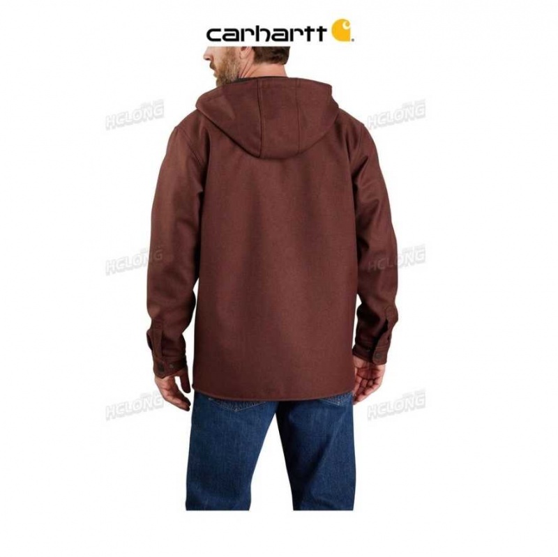 Noir Carhartt Rain Defender Relaxed Fit Heavyweight Encapuchonné Shirt Jac - Danmark XGR-1716317