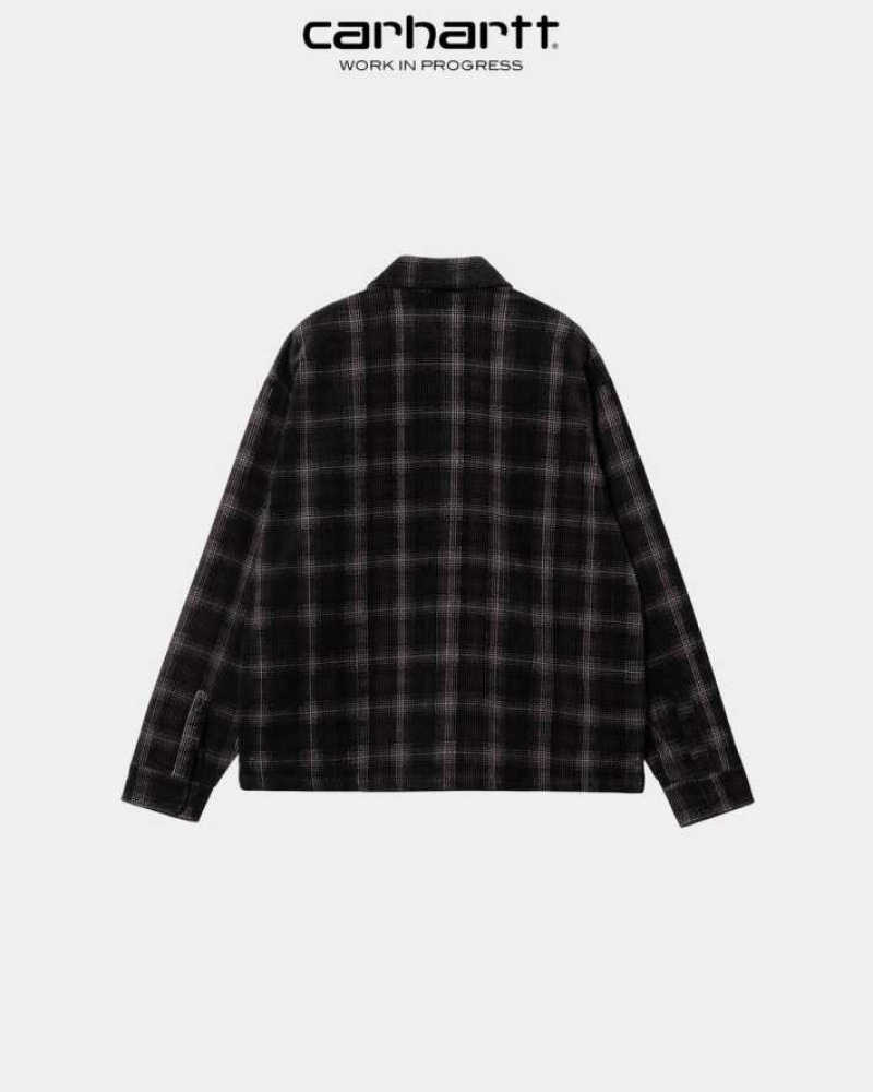 Noir Carhartt Wip Foy Shirt Jacket - Danmark ZUK-1944379