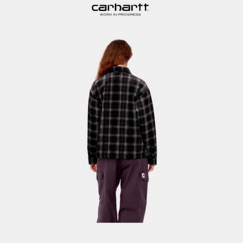 Noir Carhartt Wip Foy Shirt Jacket - Danmark ZUK-1944379