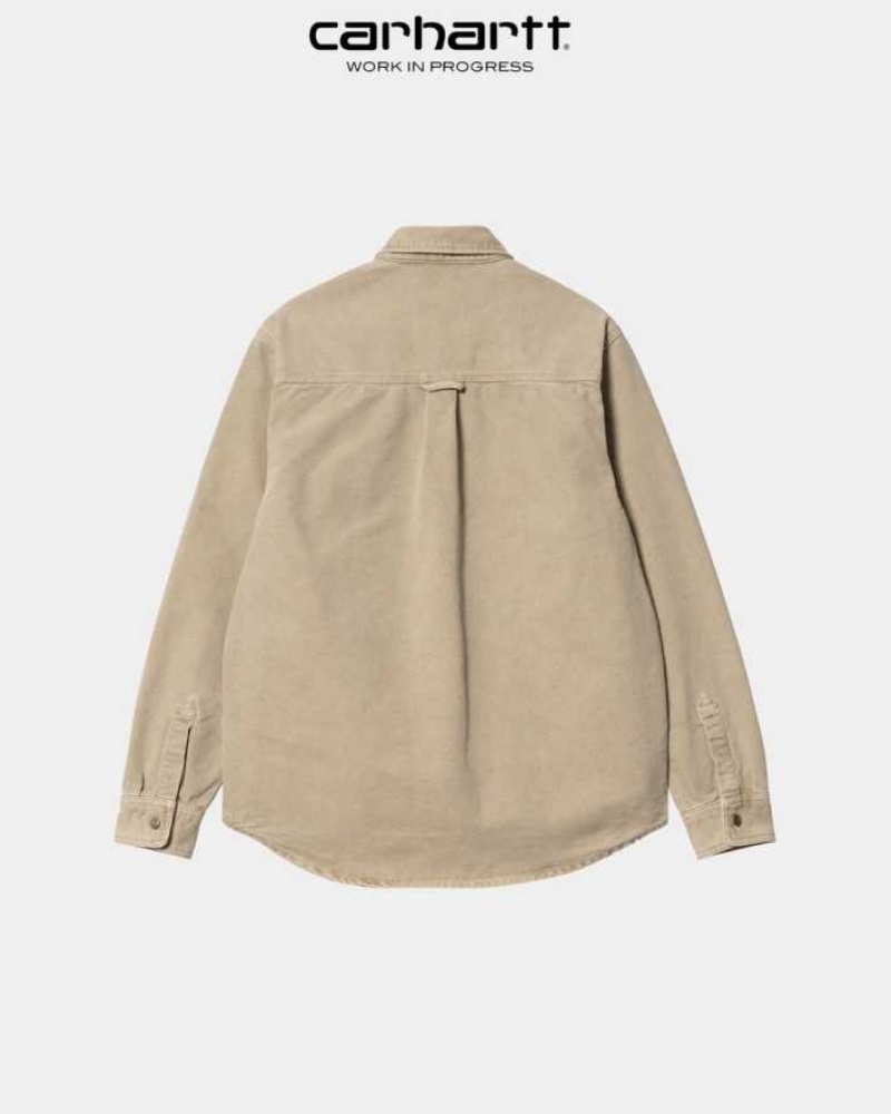 Marron Carhartt Wip Glenn Shirt Jacket - Danmark USV-9010442