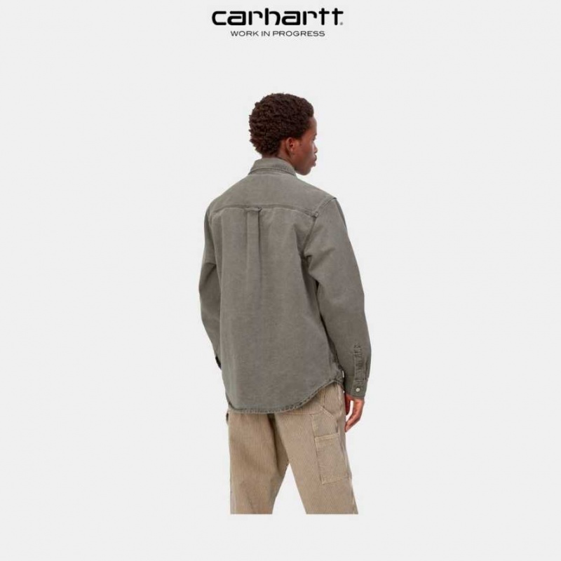 Noir Carhartt Wip Glenn Shirt Jacket - Danmark QUT-8750463