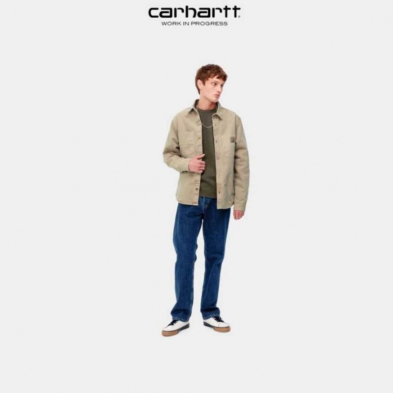 Marron Carhartt Wip Glenn Shirt Jacket - Danmark USV-9010442