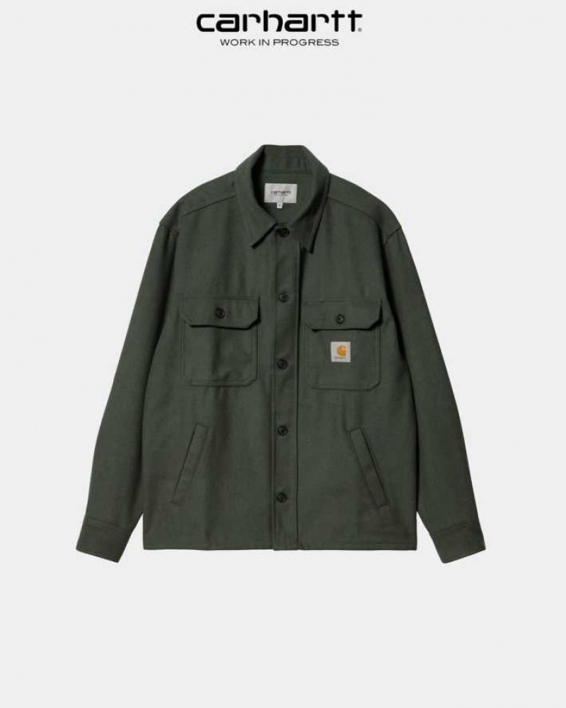 Boxwood Carhartt Wip Wiston Shirt Jacket - Danmark LFU-7686631