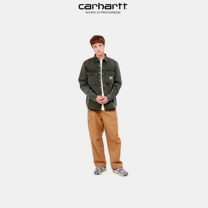 Noir Carhartt Wip Monterey Shirt Jacket - Danmark FXC-8093900